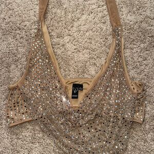 Windsor Sparkling Tan Crop Top